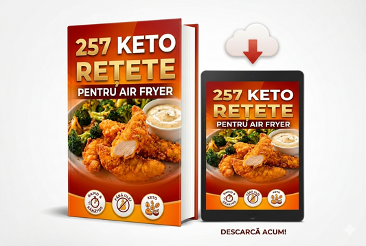 257 de Rețete Keto pentru Air Fryer (Pachetul MAX)